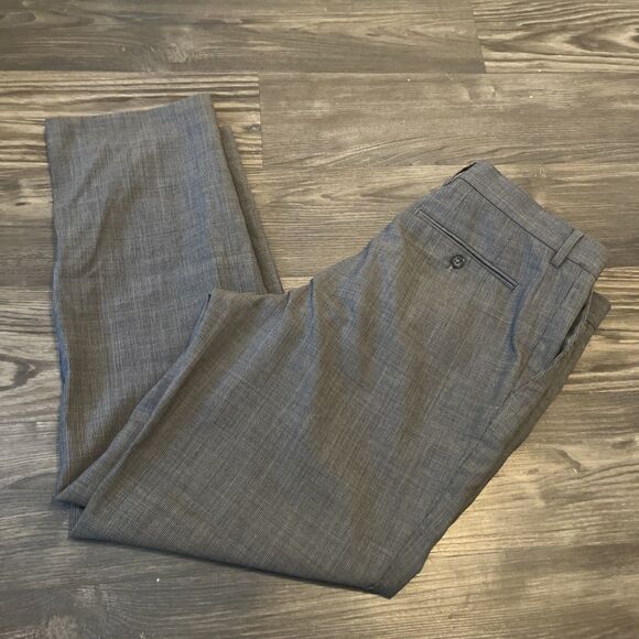 BANANA REPUBLIC Men’s Classic Fit Wool Straight Leg Trousers Grey Size 34x29 - Picture 5 of 8